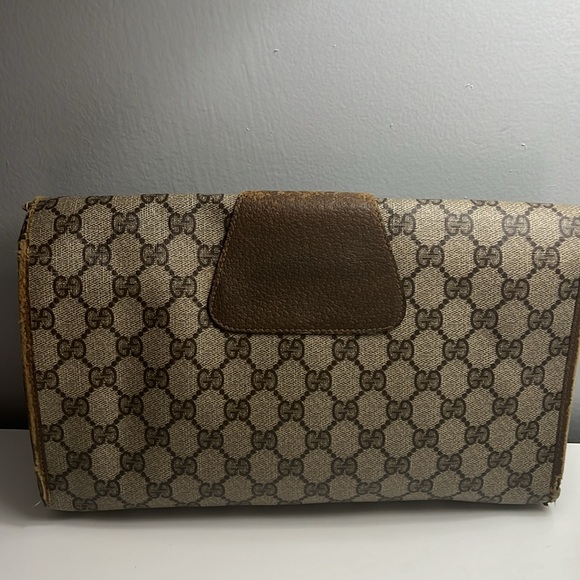 💯 Authentic Gucci Vintage GG Clutch - Picture 4 of 6